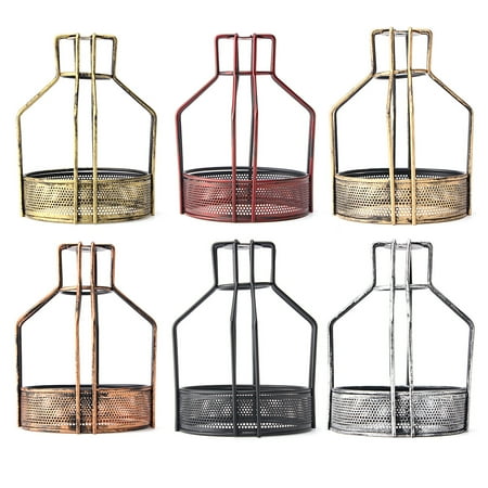Ceiling Lighting Bar 140*200mm Iron Vintage Industrial Ceiling Light Fitting Lamp Bulb Fixture Cage Guard Bar Cafe Lampshade Pendant Cage ()