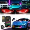 thumbnail image 2 of 6.69X2.76 Inches Bluetooth Car Led Display Screen Soft Light Up Sticker Vehicle Accessory With Remote Control Type C Cable, 2 of 8