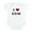 Cloud White, variant on CafePress - I Love EDM Infant Bodysuit - Baby Light Bodysuit, Size Newborn - 24 Months