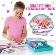 GirlZone Mermaid Stationary Gift Set for Girls, 45 piece Letter Writing Kit with Envelopes, Paper, Cards and More, Great Mermaid Gifts for Girls 9-12