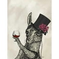 thumbnail image 3 of Fab Funky 12x14 Black Modern Framed Museum Art Print Titled - Llama Lush 2, 3 of 5