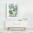 thumbnail image 2 of Lily Pond - Illustration Abstract Modern Art Floral Pastel Botanical Minimalist Pattern White Framed Wall Art Print 12 x 18 inches, 2 of 3
