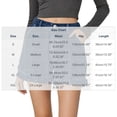 thumbnail image 3 of Ruffle Hem Jean Shorts for Women Stretchy Loose High Waisted Casual Denim Shorts with Pockets, 3 of 6