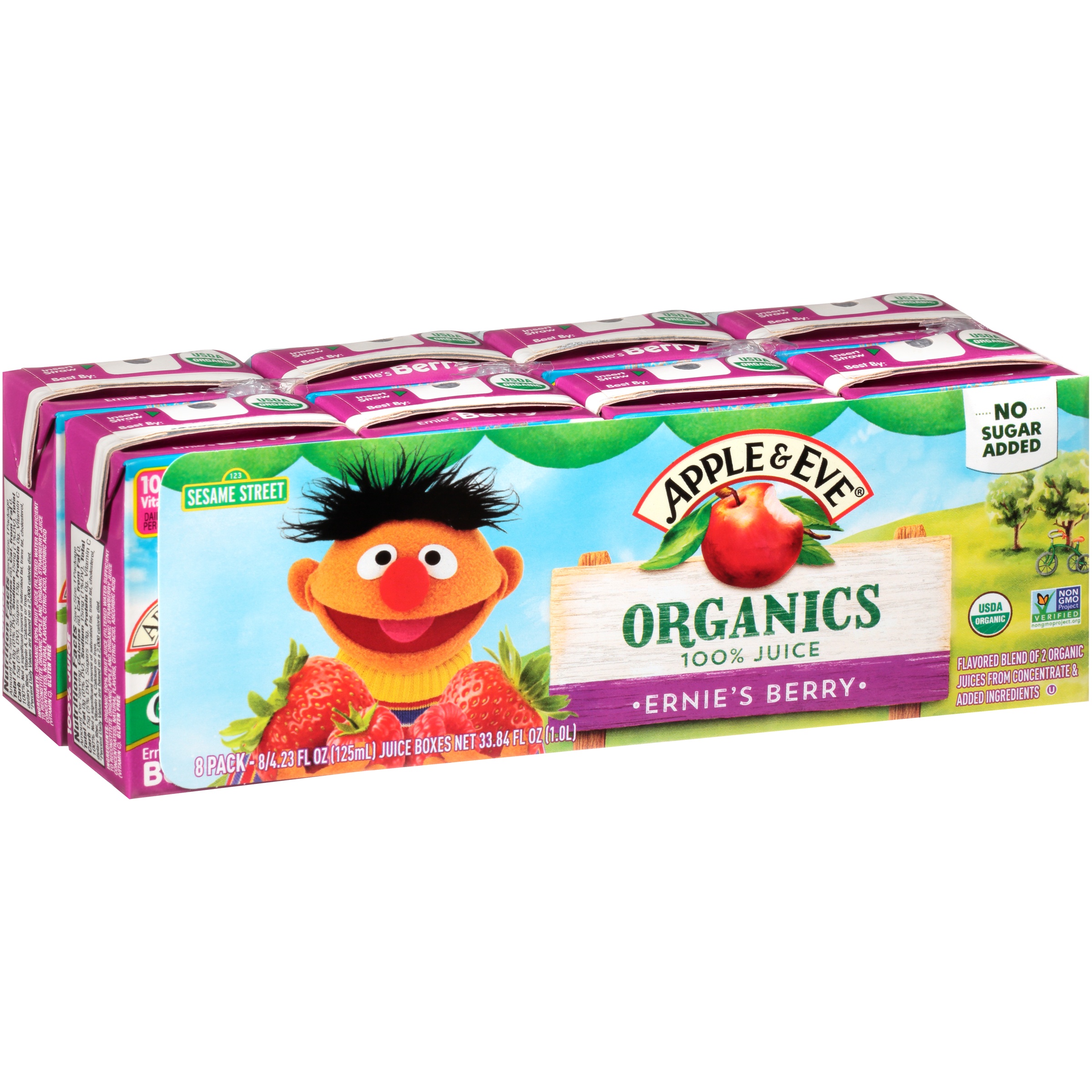 Apple & Eve® Organics Ernie's Berry 100 Juice 84.23 fl. oz. Cartons
