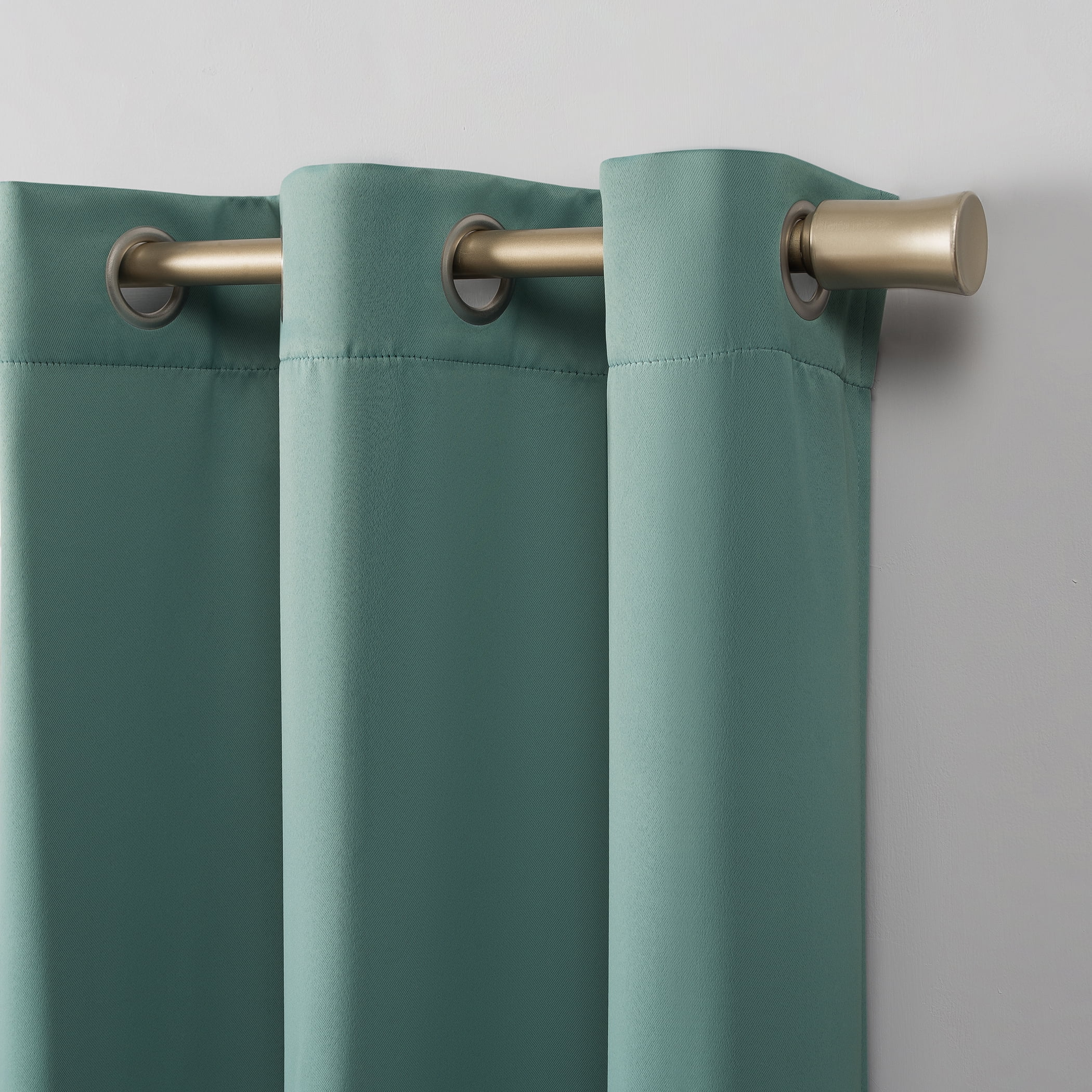 Mainstays Grommet Top Blackout Curtain Panel, 1 Panel, Aqua, 40 in W x 84 in L