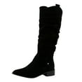 thumbnail image 2 of Women's Tall Knee High Boots, Warm Thick Sole Long Boots, Simple Round Toe Design for Fall Winter Fashion, 2 of 10