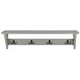 thumbnail image 4 of Alaterre Coventry 36"W Coat Hook with Storage Bench Hall Tree Set, Gray, 4 of 10
