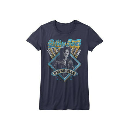 Billy Joel Music Billy Joel Juniors Short Sleeve T Shirt