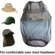 thumbnail image 2 of Mosquito Head Net Mosquito Head Net for Invisible UMS Insects Mosquito Biting Any Outdoor Activities (Set of 3 Gray + Black), 2 of 5