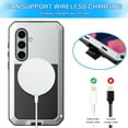 thumbnail image 3 of Allytechgroup Shockproof Phone Case for Samsung Galaxy S25+ Plus, Military-Grade Protection, MagSafe & Car Mount Compatible, Rugged TPU/PC Bumper, Water-Resistant Case for Samsung Galaxy S25+,Silver, 3 of 7