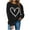 ZC-Black, variant on Aboser Valentine Shirt for Women Crewneck Shirts Casual Love Heart Graphic Tees Loose Long Sleeve Pullover Tops Fashion Holiday Tshirt