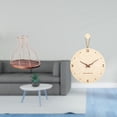 thumbnail image 2 of Portacorchos de vino,Soporte de metal para corcho de vino,tapón de vino,expositor,Reloj de pared,Reloj de pared decorativo para sala de estar,silencioso,Reloj de pared de madera con, 2 of 8