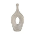 thumbnail image 5 of Decorative Open Cut Ceramic Vase for Living Room Decor - Ideal Home Decor Accents for Bedroom, Office Desk, and Table Centerpiece - Modern Flower Vase for Shelf and House - 19", Silver & Metallic, 5 of 12