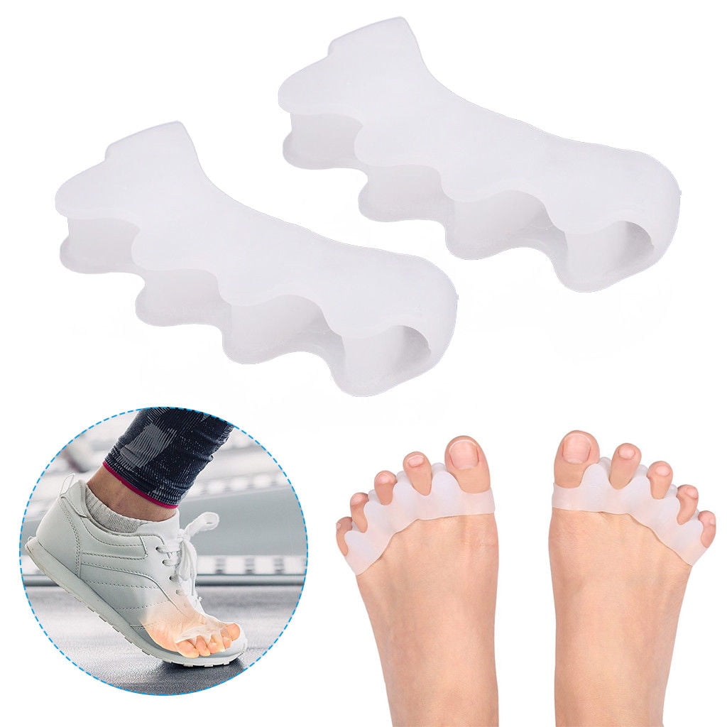 2pcs Silicone Gel Bunion Toe Corrector Orthotics Straightener Separator Pain