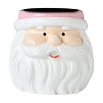 Noothes Santa Ceramic Flowerpot Christmas Tree Planter with Festive Figure, Compact Holiday Decorative Pot for Indoor Tabletop and Centerpiece Displays