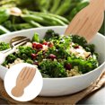 thumbnail image 5 of 2 Pcs Handmade Bamboo Salad Forks,Natural Wood Salad Hands,Natural Salad Claws Set,Kitchen Serving Utensils for Serving & Tossing Salad Pasta Fruit By Scheam, 5 of 7