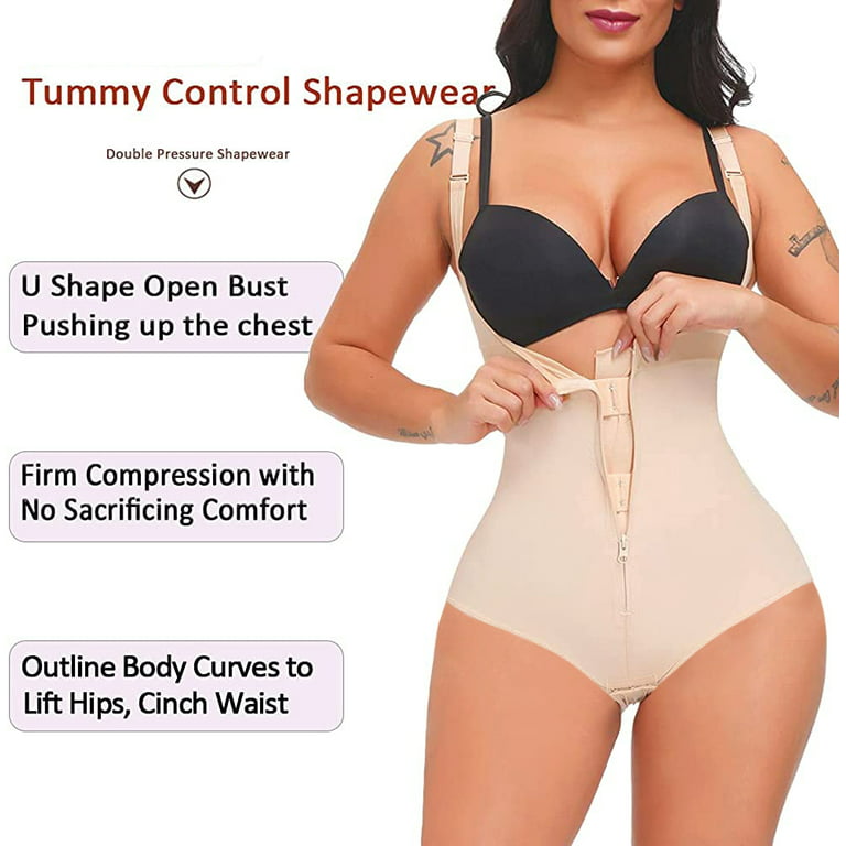 COMFREE Shapewear for Women Tummy Control Fajas Colombianas Body Shaper  Waist Trainer Cincher Corset Bodysuit Girdle Slim 