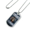 thumbnail image 2 of Complaint Department Closed Bear Military Dog Tag Pendant Necklace with Chain, 2 of 5
