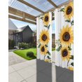 thumbnail image 3 of nqOlkjepod Outdoor Curtains for Patio Waterproof, Yellow Sunflower Outdoor Privacy Panels Grommet, Summer Floral Farmhouse Blackout Outside Curtains for Porch/Cabana/Pergola 54"x108", 2 Panels, 3 of 8