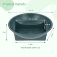 thumbnail image 5 of 12 PCS Round Floral Foam Bowls, Large Green Flower Arrangement Supplies for Wedding Christmas Party Decor, 5 of 6