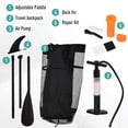 thumbnail image 4 of HOMCOM 10FT Inflatable Paddle Board with Ultra-Light (20lbs) SUP for All Skill Levels Everything Included with Stand Up Paddle Board, Adjustable Paddle, Fix Bag, Air Pump, Fin, Backpack, Green, 4 of 9