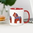 thumbnail image 4 of CafePress - The Swedish Horse Mug - 11 oz Ceramic Mug - Novelty Coffee Tea Cup, 4 of 6