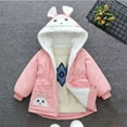 thumbnail image 5 of KYAIGUO Kids Toddler Girls Fleece Outwear 1-8Years Baby Thickened Warm Jacket Top Soft Comfortable Long Sleeve Active Casua Little Girls Zippe Fall Winter Outerwear Coats with Hoods, 5 of 7