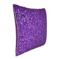 thumbnail image 2 of Kll Glitter Purple Decorative Throw Pillow Covers Velvet Soft For Couch Sofa Bedroom Living Room Outdoor -20"X20", 2 of 8