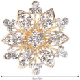 thumbnail image 3 of ZOUSSIQI 4Pcs Rhinestone Buckle, Hollow Crystal Flower Shape Buckle, Color Crystal Buckle for Wedding Party Prom Women Shoe Clips Buckles Decorations Accessories (5cm hollow round diamond CA919-18312, 3 of 9