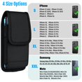 thumbnail image 2 of Funda para teléfono móvil Ykooe, funda de nailon con cinturón para Galaxy S25/S24/S23/S22 Ultra A16 A15 A14 A13, Moto G Stylus/Power/Play, Pixel 8/7 Pro, TCL OnePlus T-Mobile Black, 2 of 8