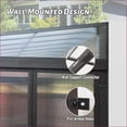 thumbnail image 4 of Outdoor Sunroom | sala de sol, 10x14FT All-Season Wall Mounted for Patio Garden Deck | Aluminum,PC | Roof Style:Sloped, 4 of 9