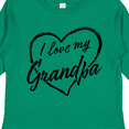 thumbnail image 4 of Inktastic I Love My Grandpa in Black Chalk Heart Boys or Girls Long Sleeve Toddler T-Shirt, 4 of 5