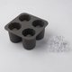 thumbnail image 1 of Molde de silicona para cubitos de hielo, prensa de cuatro orificios, fabricante de bloques de hielo, moldes de hielo creativos con forma de taza redonda para whisky, cerveza, Bar, herramientas de coc, 1 of 5