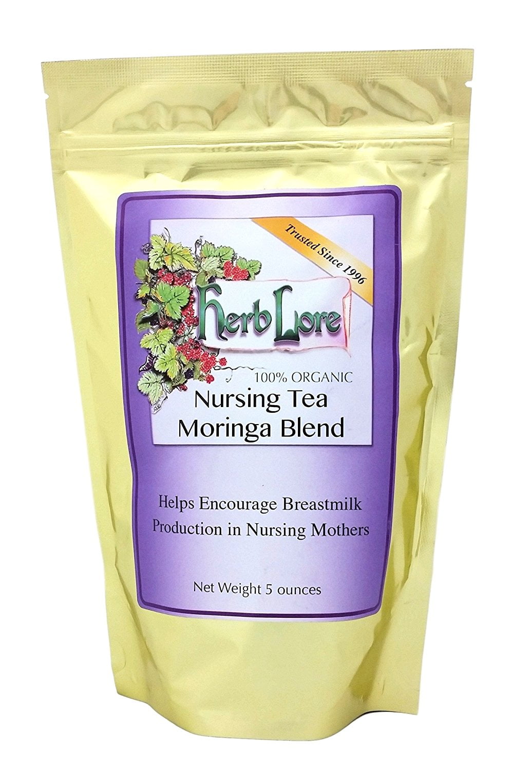 Herb Lore Organic Nursing Tea With Moringa Loose Leaf 5 Ounce Bag