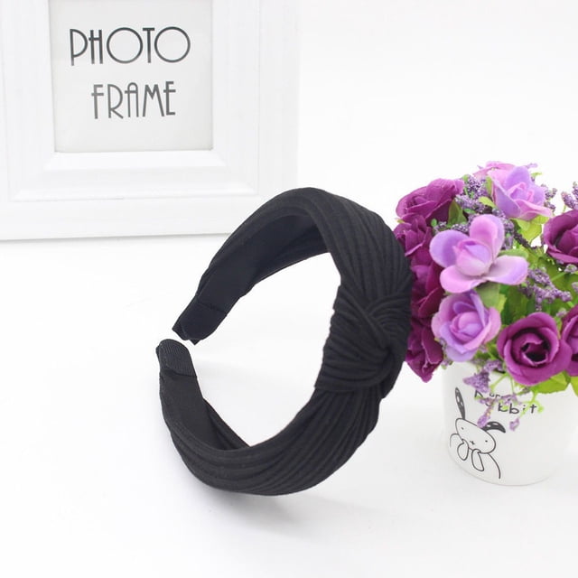 Fiudx Diadema de Moda para Mujer, Banda para El Pelo con Lazo y Lazo