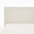 thumbnail image 2 of Noble House Hosford Full Boucle Upholstered Wingback Bed, Wood Base Platform Bed with Headboard, Oat, 2 of 8