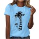 thumbnail image 2 of Xuyuer Women Plus Size T Shirts Short Sleeve Round Neck Casual Graphic Tee Tops, 2 of 6