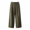 thumbnail image 4 of CONZONE Mens Baggy Pants Wide Leg Pants for Men Trendy Buttons Solid Soft Casual Joggers Pant With Pockets, 4 of 4