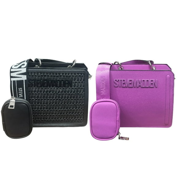 Set bolsa shoulder Steve Madden para mujer incluye 2 piezas