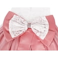 thumbnail image 5 of Jurebecia Toddler Baby Kids Girls Lace Dress Sleeveless Bowknot Tutu Tulle Dress Princess Wedding Baptism Ball Gown with Headwear, 5 of 8