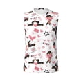 thumbnail image 6 of Picia Dachshund Dog Puppy mens Cotton Tank Undershirts , Moisture-wicking Ribbed Tanks, Lightweight Cotton Tank Undershirts-, 6 of 8