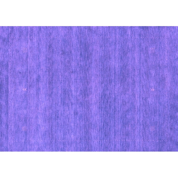 Ahgly Company Indoor Rectangle Abstract Purple Contemporary Area Rugs, 2' x 3'