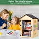 thumbnail image 5 of Little Library Box para exteriores de madera maciza impermeable de 2 niveles, 5 of 7