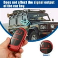 thumbnail image 2 of Unique Bargains TPU 3 Button Keyless Entry Remote Cover Fit for Dodge Challenger Carbon Fiber Pattern Red, 2 of 7