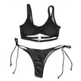 thumbnail image 4 of Traje de baño Tankinis de bikini con estampado de superposición de talla grande con relleno push-up para mujer Fridja  nalpqowj55447, 4 of 5