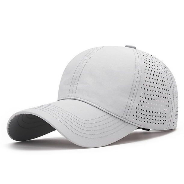 Gorra deportiva de secado rápido para primavera-verano: malla ligera y transpirable, unisex, plegable, protección solar