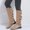 Beige, variant on Boots For Women High Heel PU Lace-Up Mid-Calf Winter Black