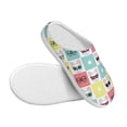 thumbnail image 3 of Fotbe Cute French Bulldog Pattern Women's Fuzzy Curly Fur Memory Foam Loafer Slippers Indoor Outdoor Slippers Winter Home Shoes-40/41, 3 of 7