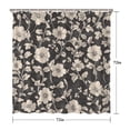thumbnail image 5 of Waterproof Beautiful Colorful Floral Shower Curtain 72x72 Inch Boho Style Polyester Unique Shower Curtain for Bathroom Hotel Home Decor with 12 Plastic Hooks, 5 of 5