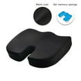 thumbnail image 2 of Seat Cushion Cool Gel Memory Foam Chair Pillow Orthopedic Office Chair Car Pad, 2 of 7